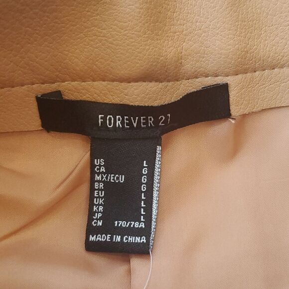 Womens Faux Leather Mini Skirt - Picture 4 of 5